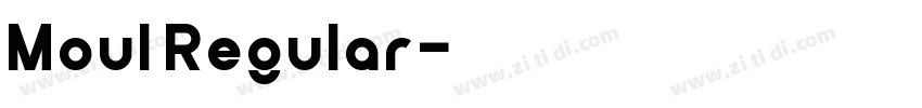 Moul Regular字体转换
